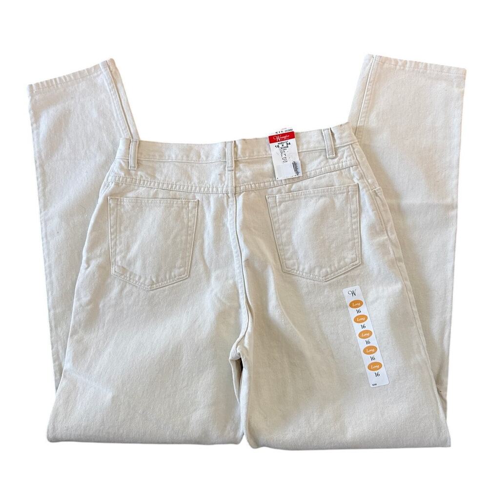 NWT Vintage Wrangler high waisted Jeans for Women stone color 32 waist